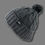 Thumbnail: Plush Insulated Extreme Cold Gear Womens Black Cuff Knit Pom Beanie Hat