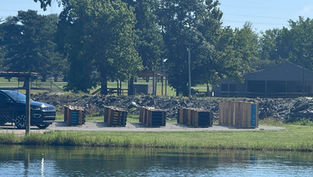 Fishing Dock at Winchester City Park Closed for Fireworks Prep