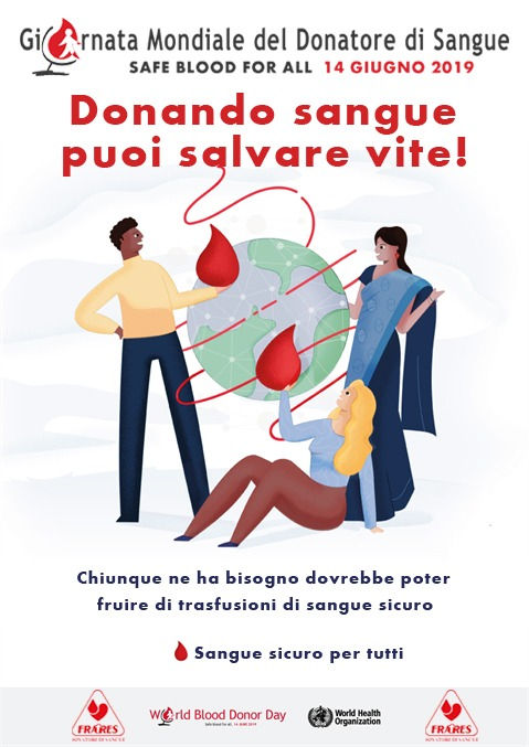 Giornata Mondiale del Donatore di Sangue - 14/06/2019