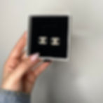 Icy Chanel earring studs
