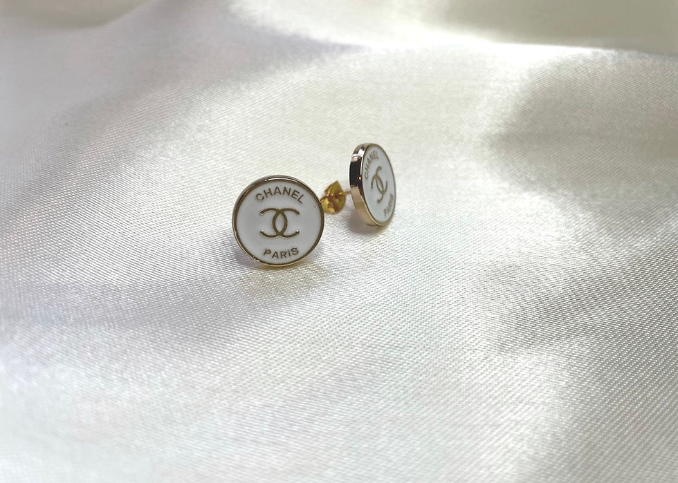 Thumbnail: Cute as a Button Chanel Earrings 