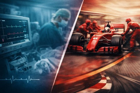 Hospital reduz erros técnicos ao estudar Fórmula 1