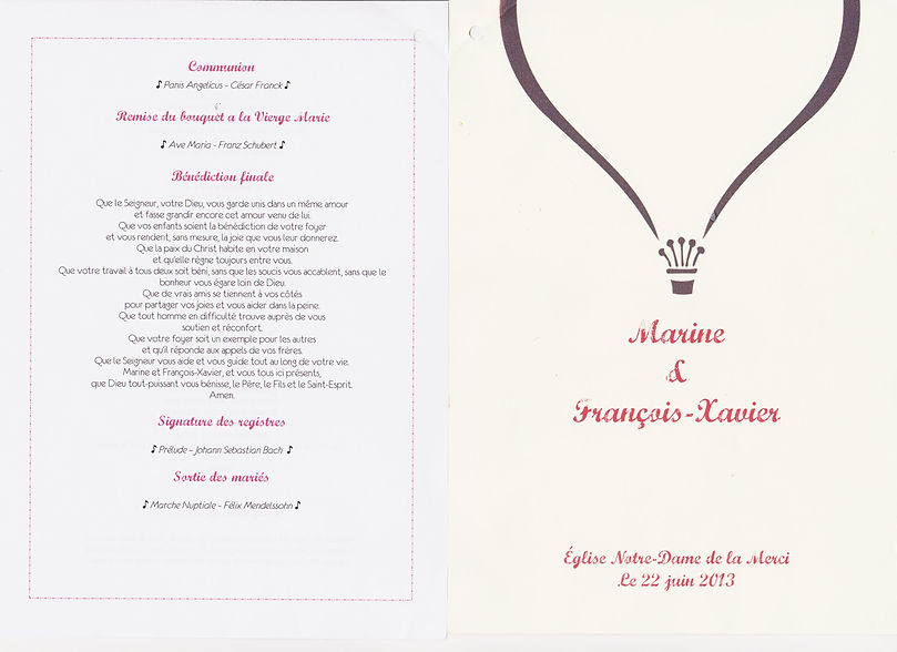 Livret de Messe