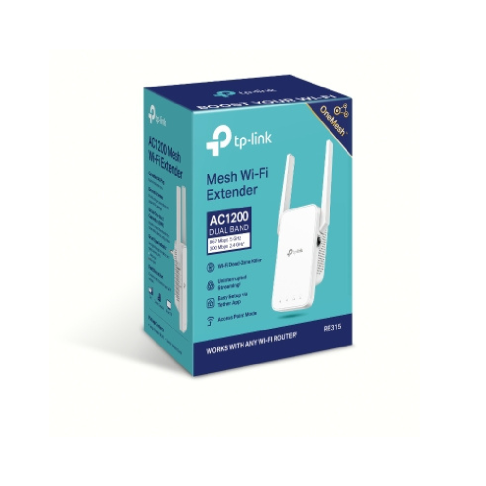 Extensor Wi-Fi Mesh TP-Link AC1200 Dual Band RE315