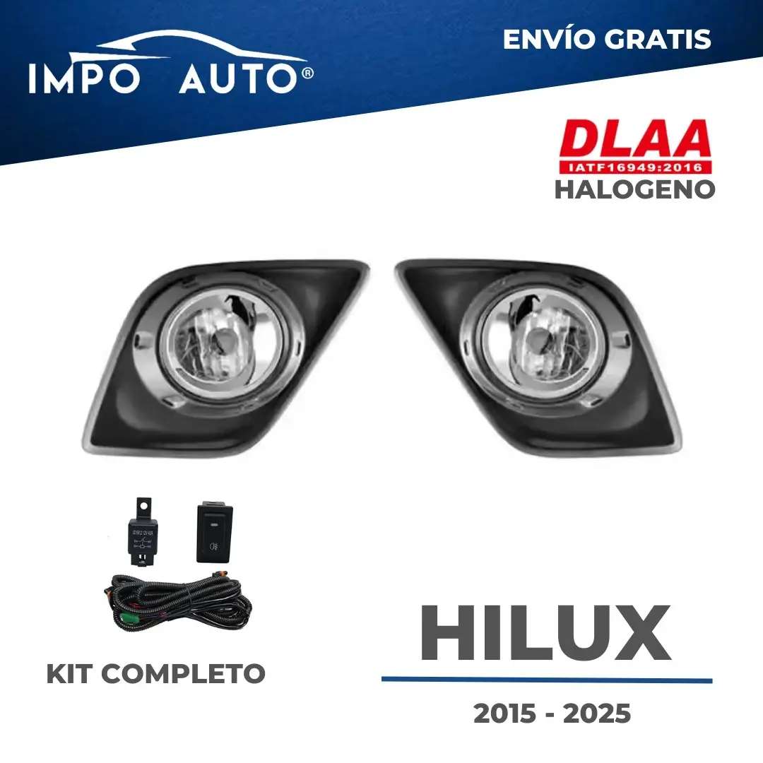 Neblineras TY Dlaa Hilux Revo 2015-2025 | Iluminación Potente y Precisa