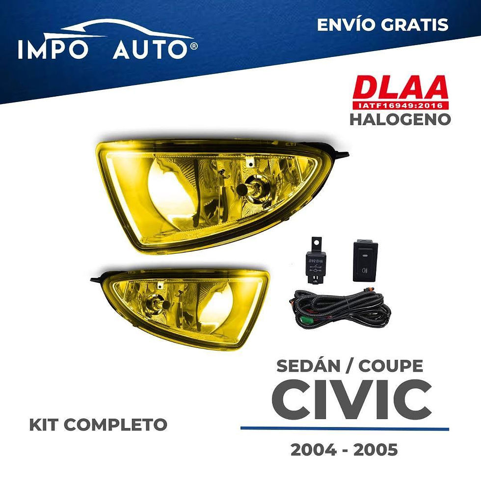 Neblineras HD Civic 2004 2005 Amarillas