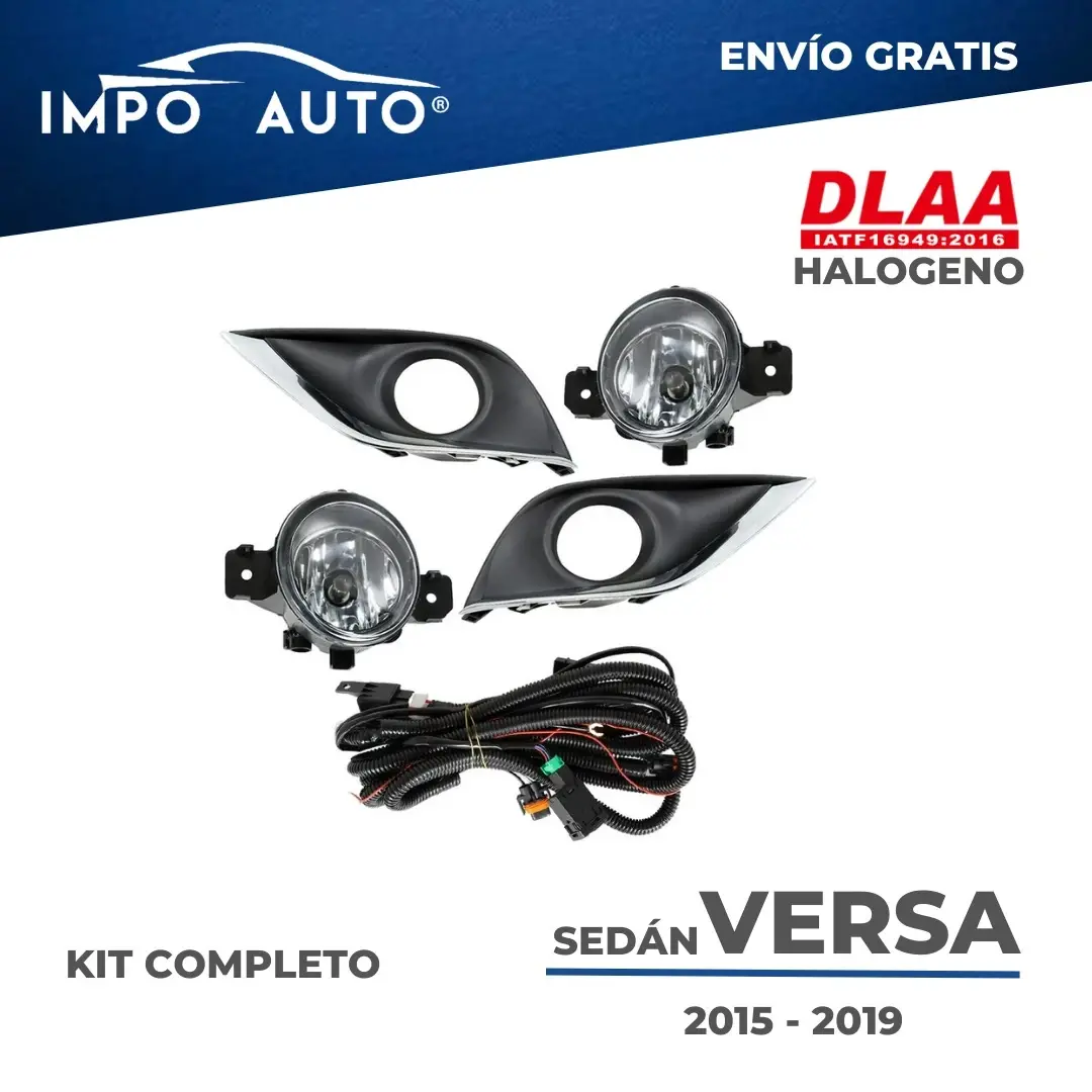 Neblineras NS DLAA Versa 2015-2019 | Iluminación Potente y Precisa