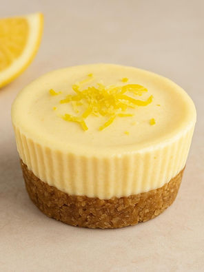 Limonlu Yoğurtlu Mini Pişmeyen Cheesecake