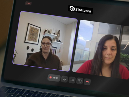 B2Bold Marketing Podcast, Danielle De Amicis and Haley Doel onscreen