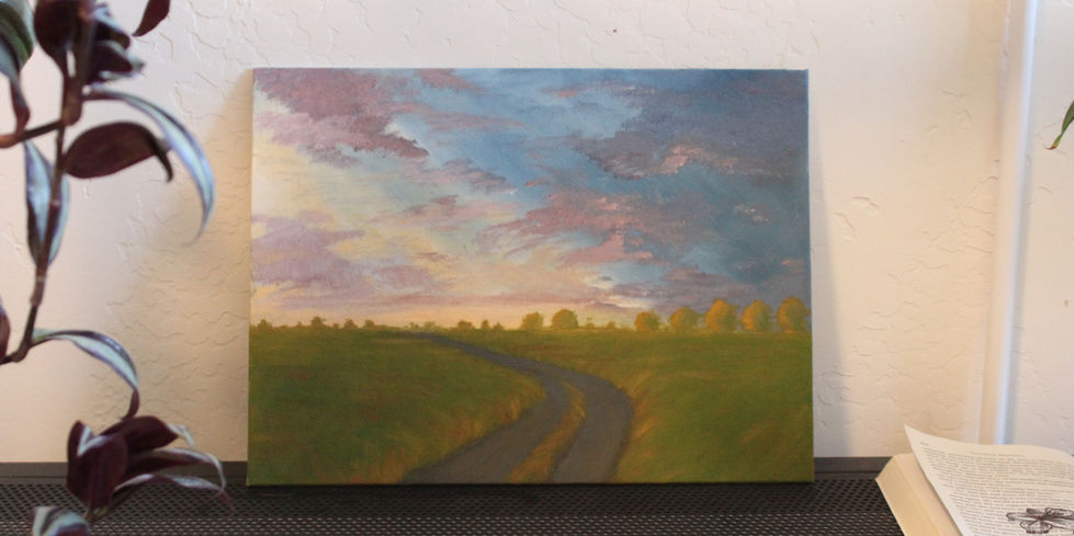 Sunset Oil Painting