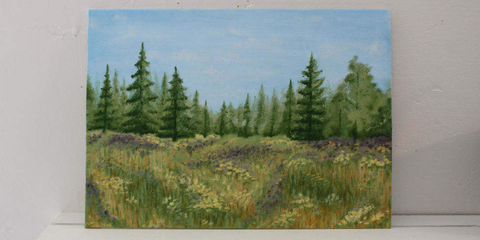 Forest Oil Painting