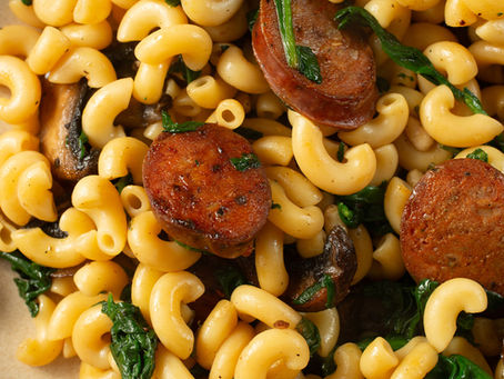 Jalapeño Cheddar Sausage Pasta Skillet