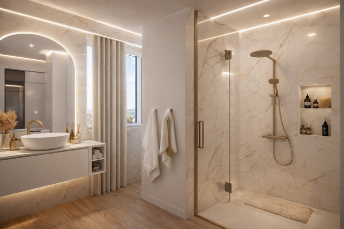 Progettazione bagno residenziale
