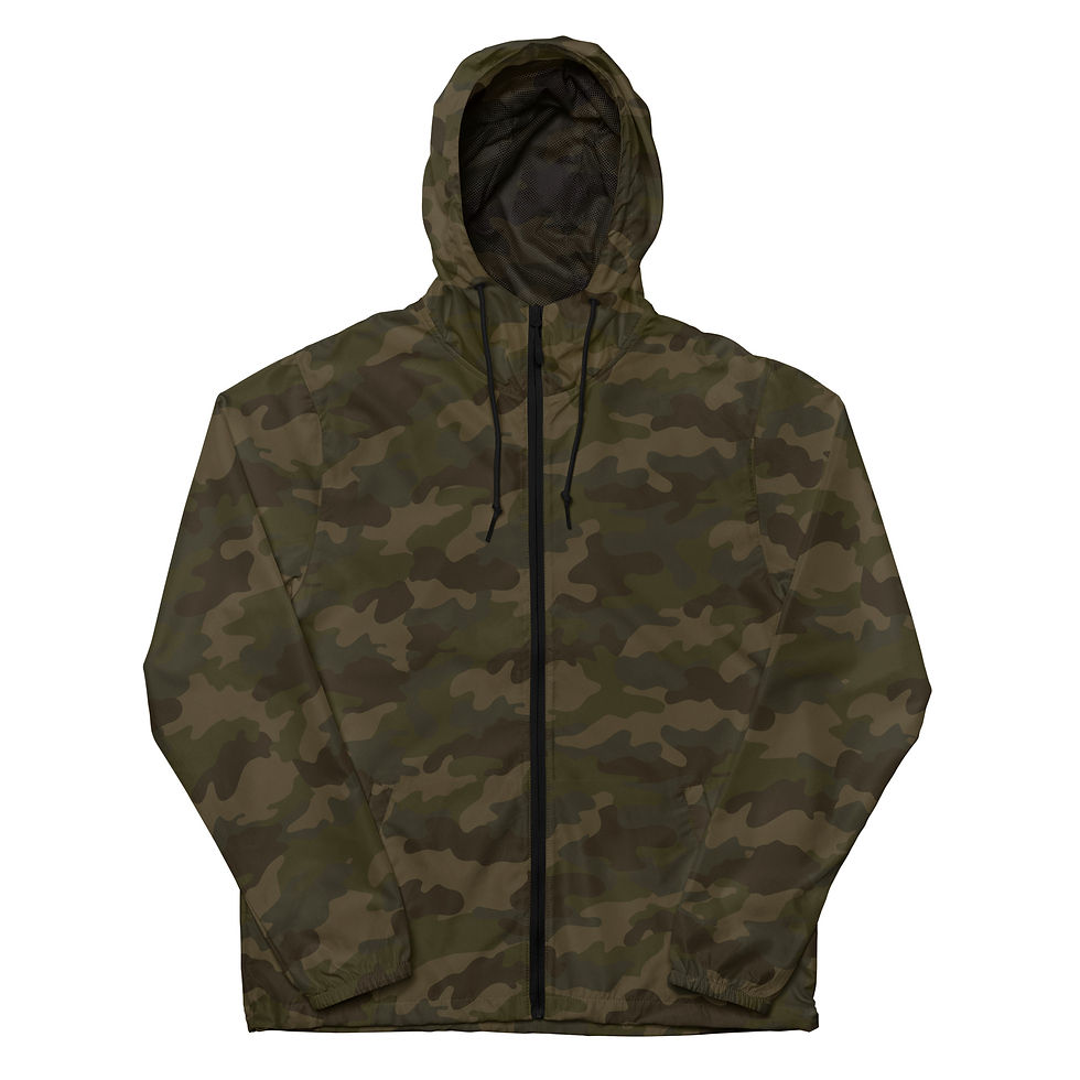 Thumbnail: choose peace- praise god- keep faith: light weight zip up windbreaker jacket 