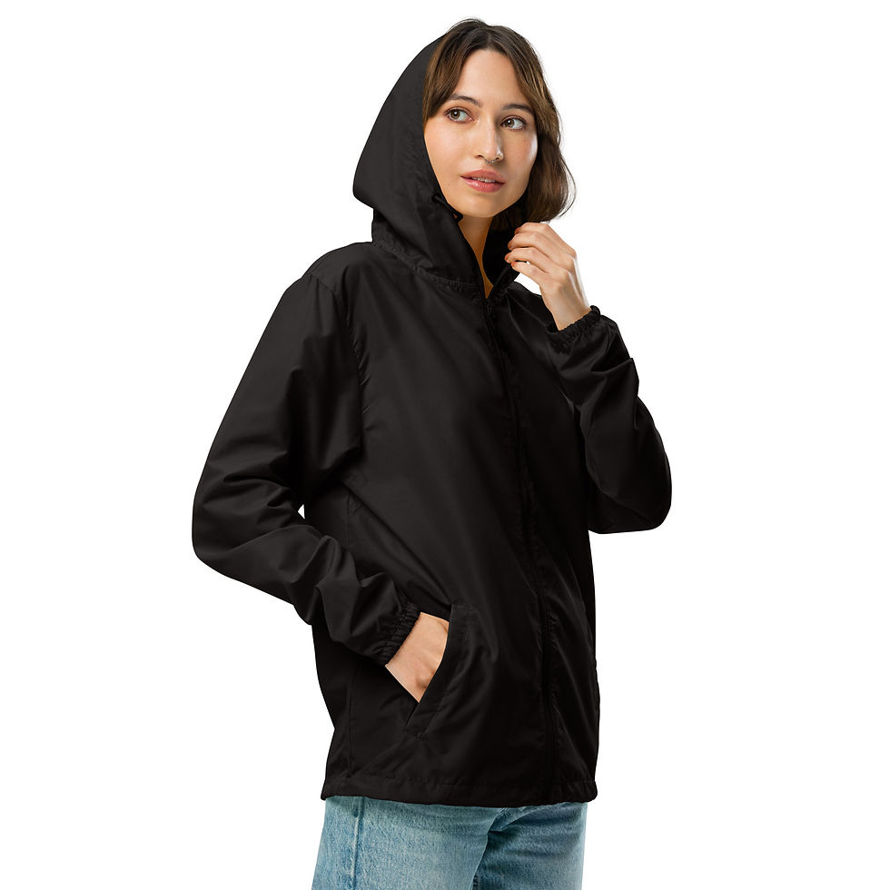 Thumbnail: choose peace- praise god- keep faith: light weight zip up windbreaker jacket 