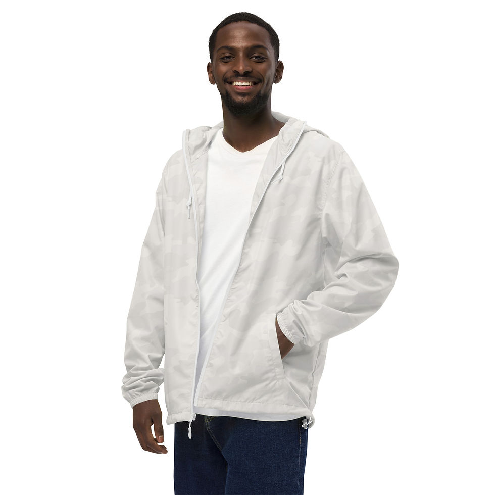 Thumbnail: choose peace- praise god- keep faith: light weight zip up windbreaker jacket 