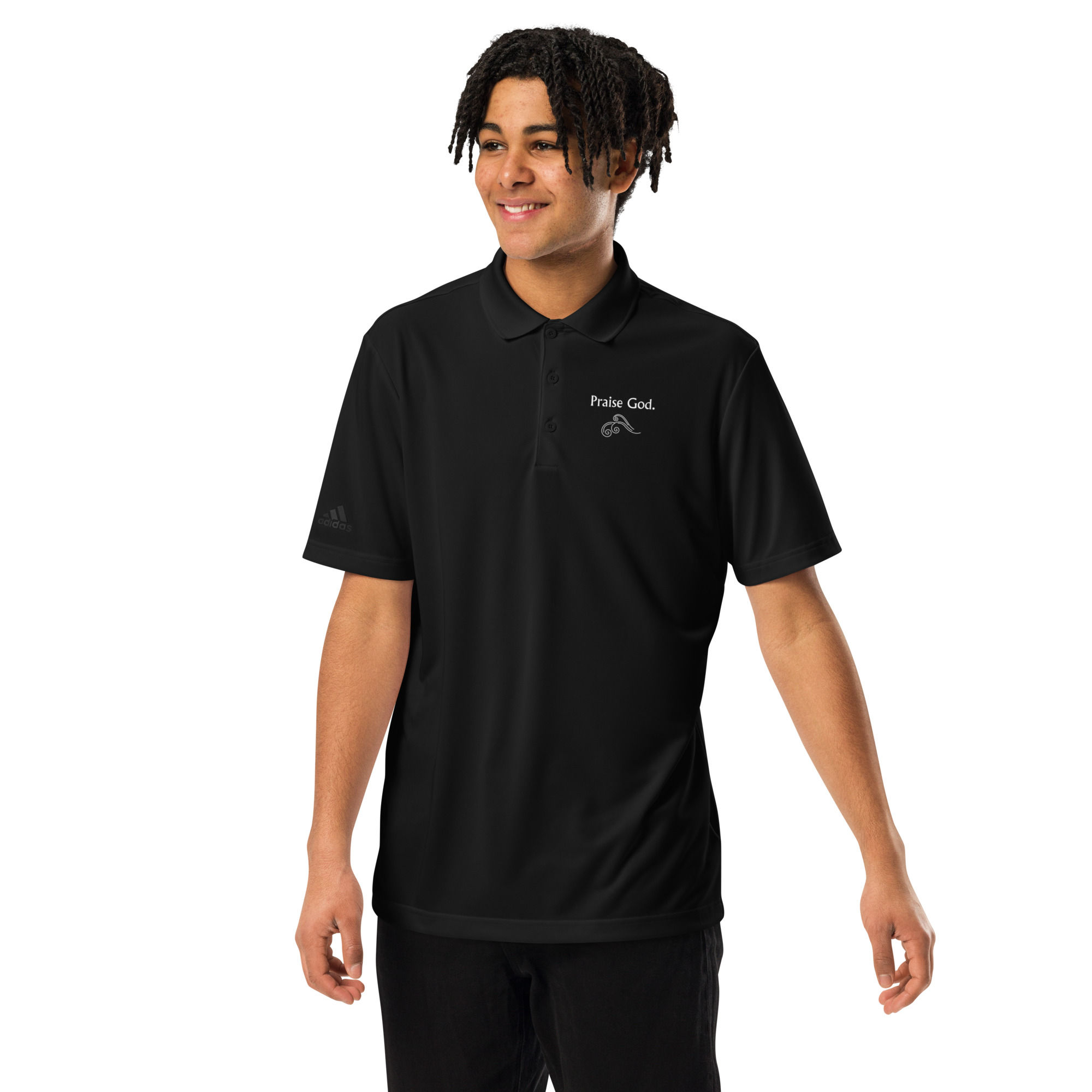 Praise God- Adidas Premium Polo Shirt