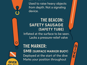 Essential Dive Gear Explained: Understanding Lift Bags, Safety Sausages, and DSMBs
