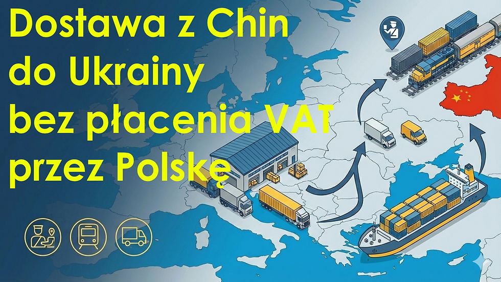 Mapa logistyczna z Chin do Ukrainy