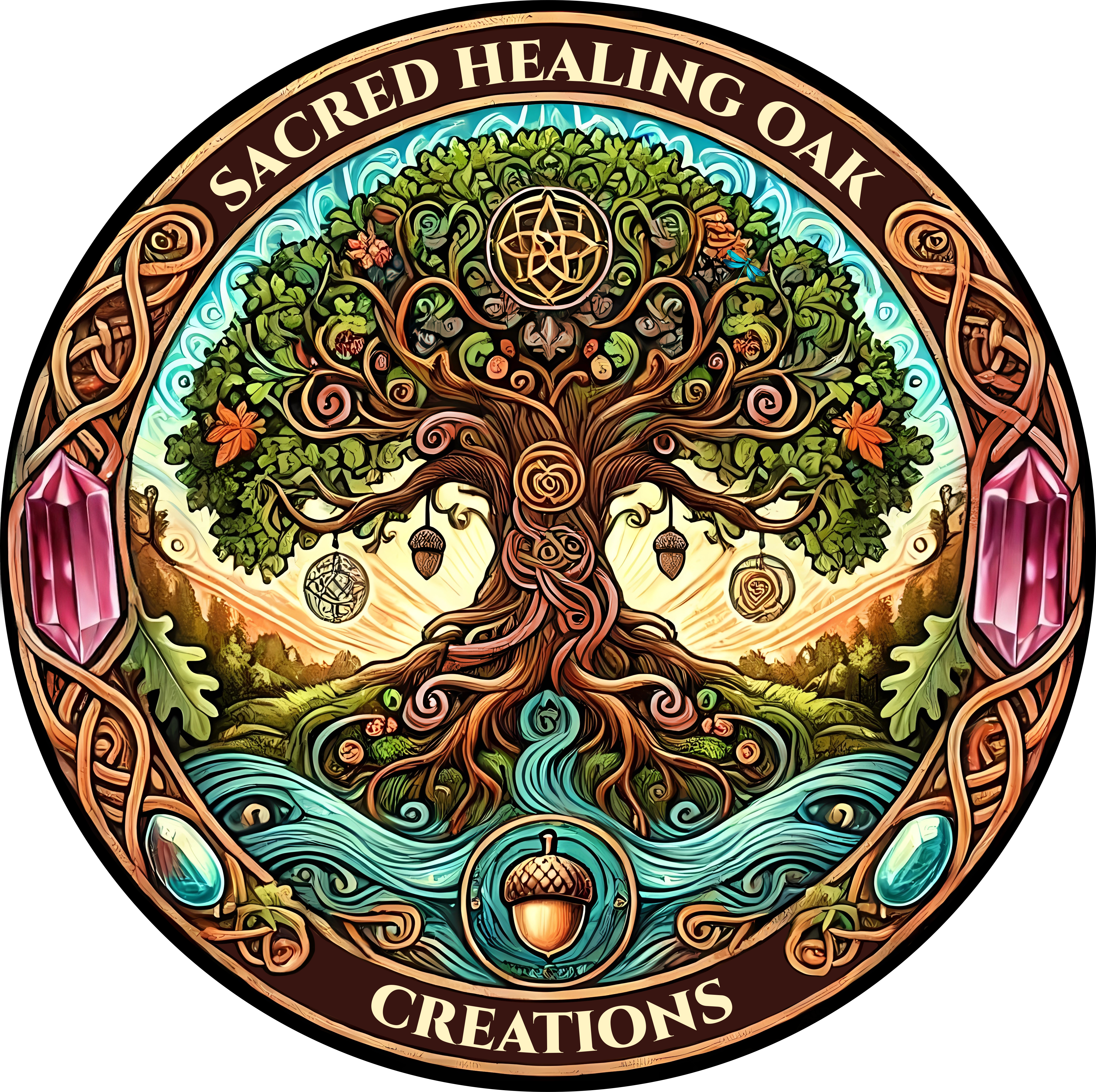 Sacred Heaing Oak Crations logo