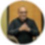 man client standig in front of room