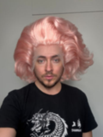 Custom cut and styled Wig (as pictured)