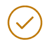 Golden check mark icon