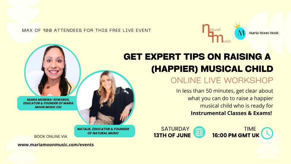 🎵Get expert tips on Raising a (happier) Musical Child: From Sound to Instrument