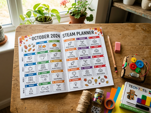 October Code Club weekly planner
