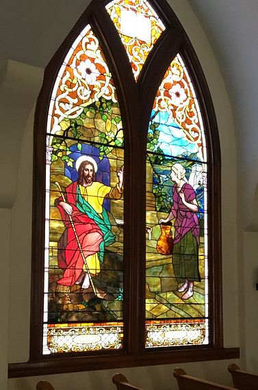 Union Church VH, Vinalhaven, Church, Window Restoration, stained glass window