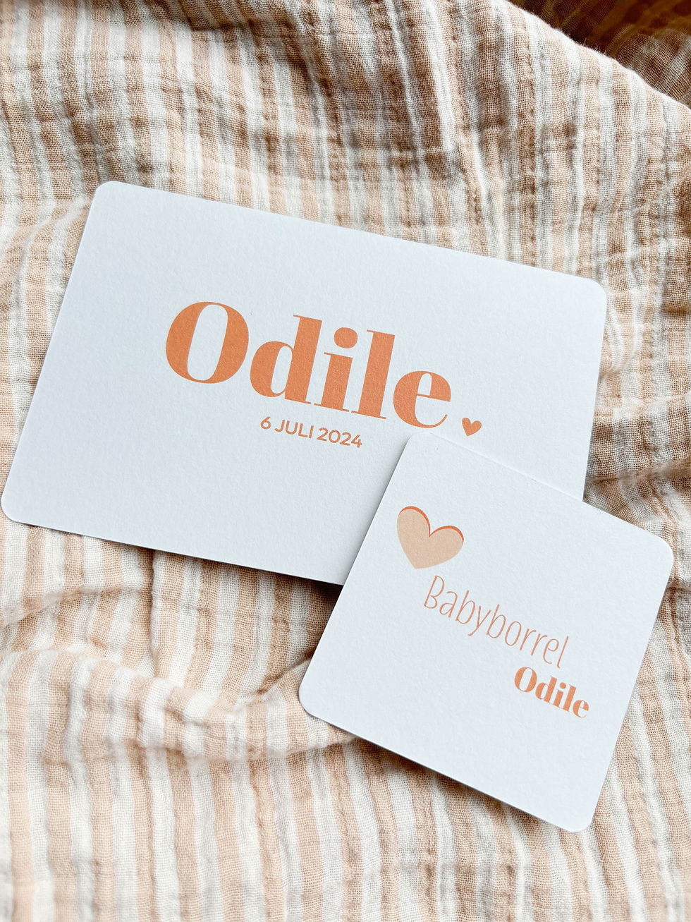 Geboortekaartje Odile