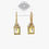Thumbnail: Gold Plated Sterling Silver Cubic Zirconia Earrings 151445