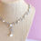 Thumbnail: Bridal Pearl Cubic Zirconia Necklace 145917