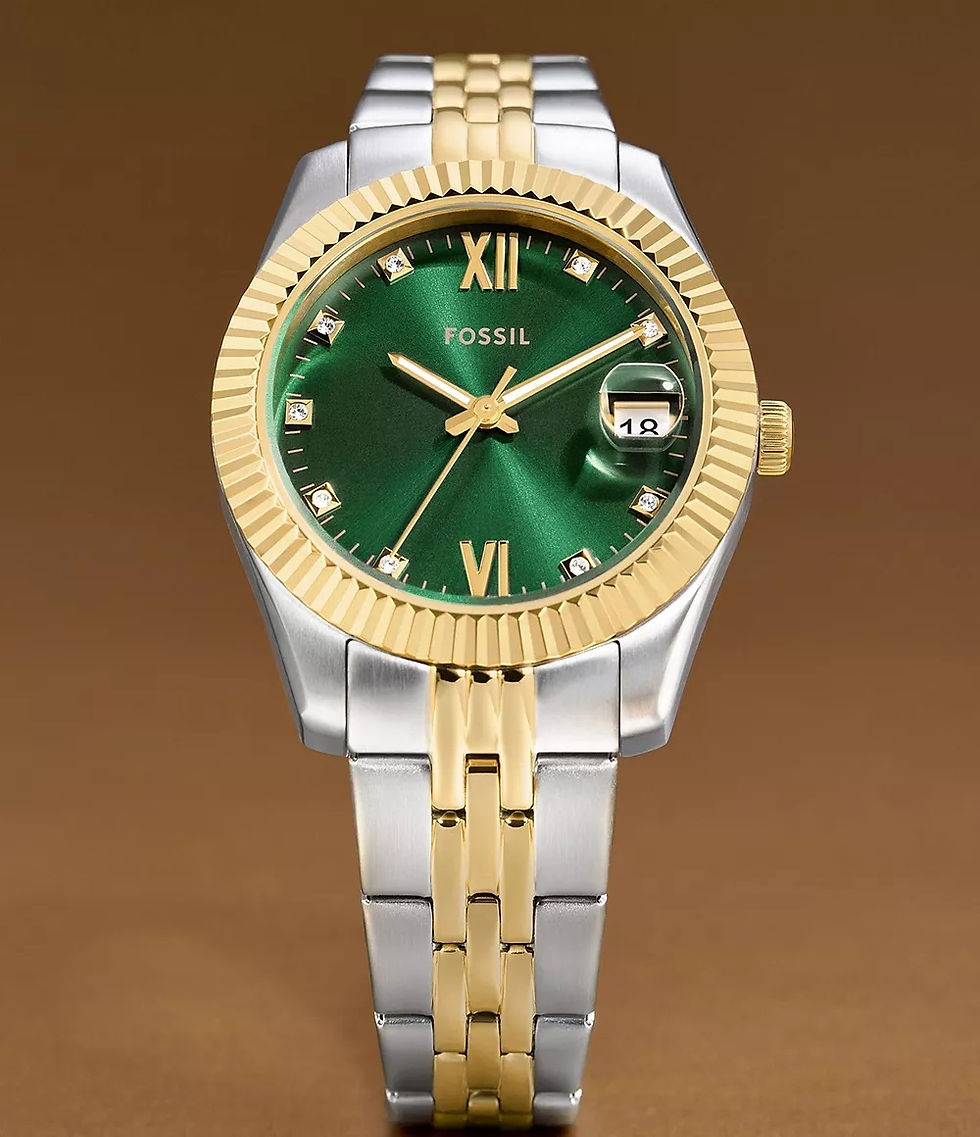 Thumbnail: Fossil Scarlette Three-Hand Date Two-Tone Watch ES5388 153057