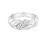Thumbnail: Sterling Silver Ring Twist with Cubic Zirconia Pave 154962