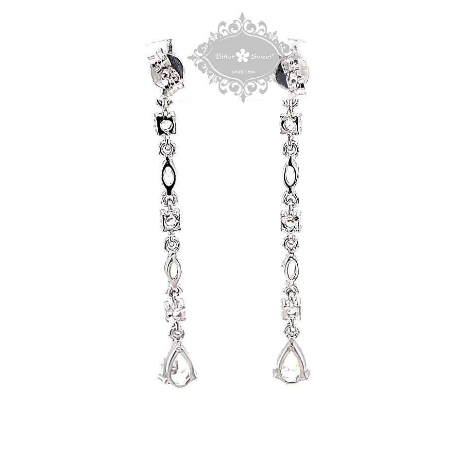 Thumbnail: Sterling Silver Cubic Zirconia Earrings 145741