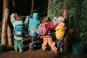 Preschool children learning through play at Venture Outdoor Kindergarten Dartington 12.jpg