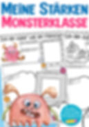 Meine Stärken - Monsterklasse I Deutsch und Ethik Klassenmotto Monster Unterrichtsmaterial Grundschule