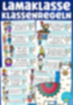 Lamaklasse Klassentier Lama Klassenregeln Unterrichtsmaterial Grundschule PDF Vorlage