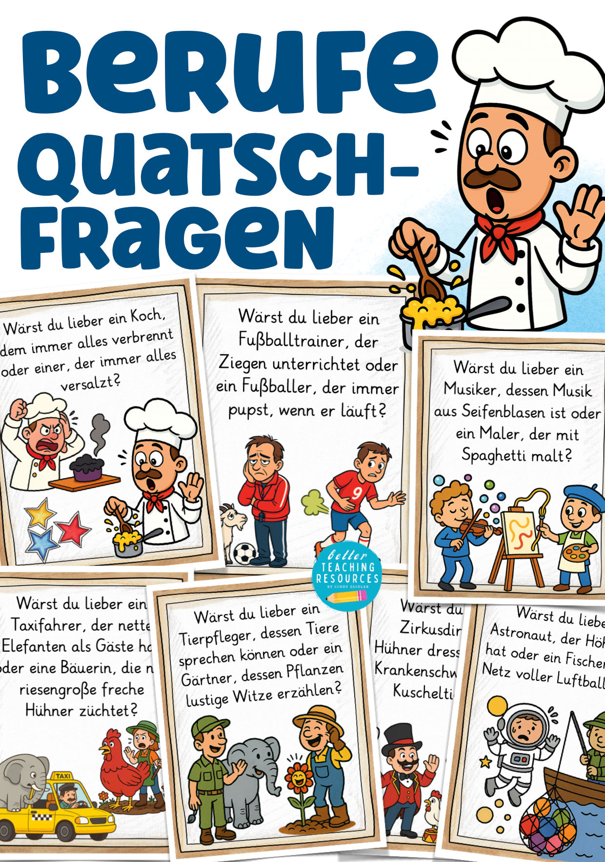 Berufe Spiel Sprechanlässe für Deutsch und Sachunterricht in der Grundschule und Deutsch als Zweitsprache PDF