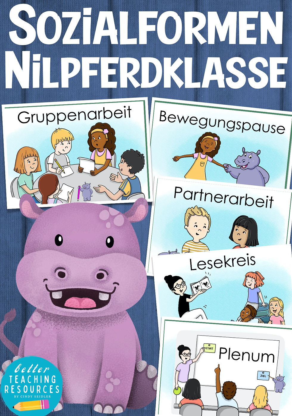 Nilpferdklasse Sozialformen Klassentier Nilpferd Klassenmaskottchen Grundschule