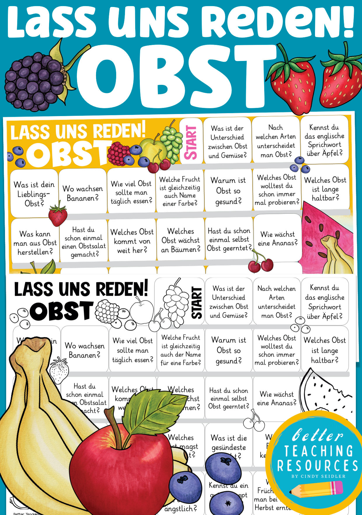 Obst Gesunde Ernährung Sachunterricht Unterrichtsmaterial Grundschule Plauderbrettspiel Früchte PDF