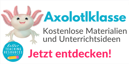 Axolotlklasse Ideen und kostenlose Materialien für den Schulanfang in der Grundschule finden. Unterrichtsmaterialien für das Klassenmaskottchen / Klassentier Axolotl