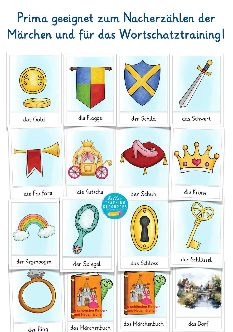 Miniaturbild: Märchen Bildkarten für Deutsch in der Grundschule Unterrichtsmaterial 1. Klasse 2. Klasse