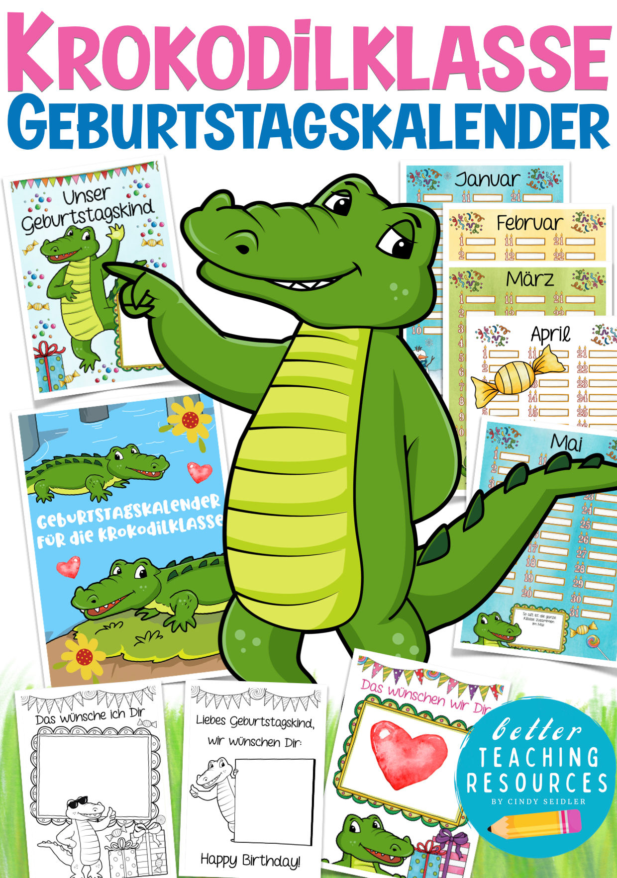 Krokodilklasse Klassentier Krokodil Klassenmaskottchen vorläge Grundschule