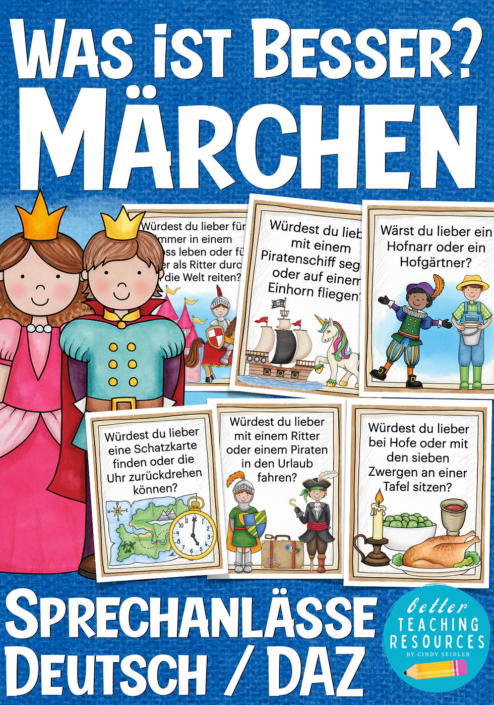Märchen-Quatschfragen „Was ist besser?“ – Sprechanlässe für Deutsch und DaZ