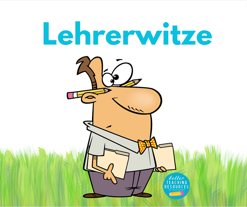 Lehrerwitze I Lehrerforum I Cindy Seidler I Better Teaching Resources