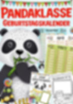 Pandaklasse Geburtstagskalender Vorlage Klassentier Panda Grundschule