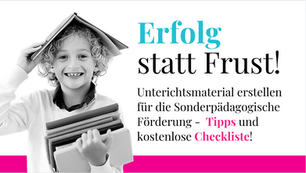 Unterrichtsmaterial erstellen für die sonderpädagogische Förderung 