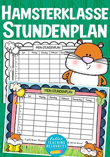 Hamsterklasse Stundenplan Grundschule Schulanfang Klassenmaskottchen / Klassentier Hamster